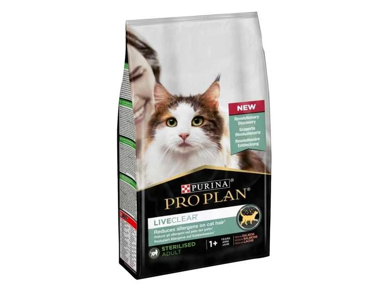 Purina Nestle Purina Pro Plan LIVECLEAR STERILISED ADULT Bogata w Łososia 1,4kg