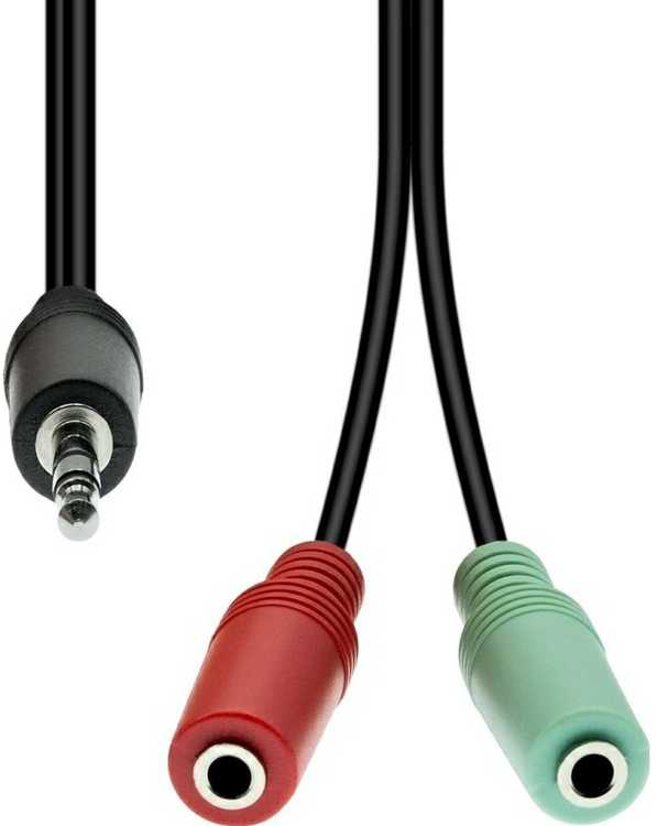 Kabelis ProXtend 4-Pin do 2x 3-Pin M-F 30 cm (JAB-7755894)
