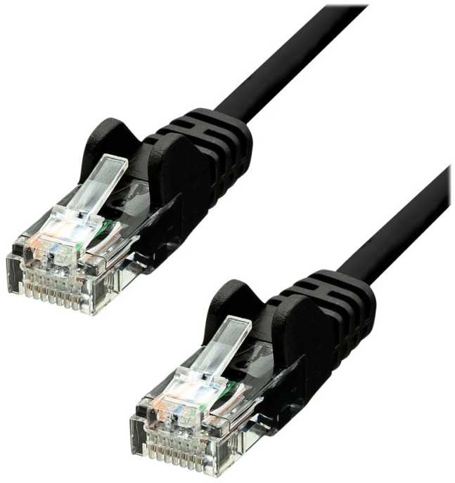 ProXtend Patchcord Cat.5e, U/UTP, PVC, AWG 26, CCA, juoda, 20m (V-5UTP-20B)