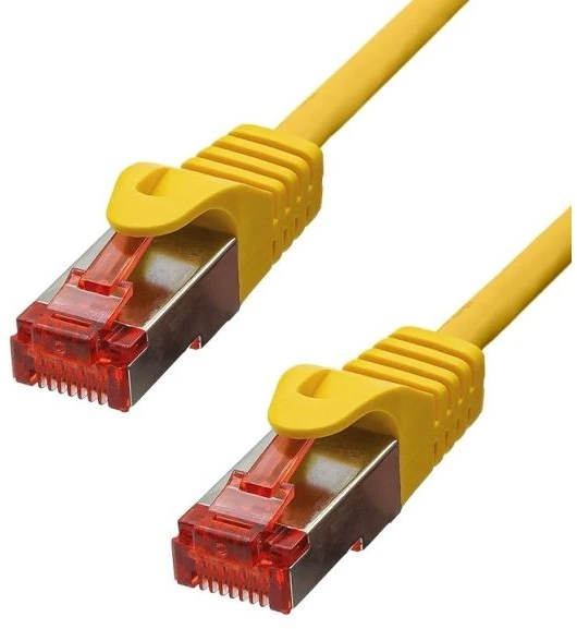 „ProXtend“ CAT6 F/UTP CU LSZH eterneto kabelis, geltonas, 10 m, 10 m, Cat6, F/UTP (FTP), RJ-45, RJ-45, geltonas