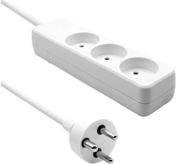 ProXtend Danish Power Strip 3 krypčių 3 gniazda 6 m balta (K3-K06W)