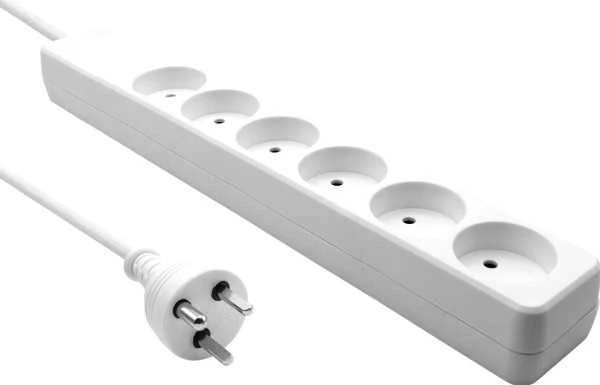 ProXtend Danijos Power Strip 6- way 6 lizdai 1 m (K6-KIT01W)