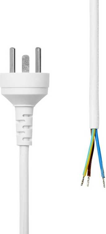 Kabelis zasilający ProXtend ProXtend Power Cord Denmark EDB to Open End 2M Baltas