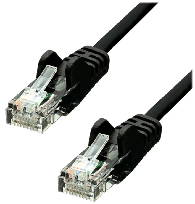„ProXtend U/UTP CAT5e“ PVC AWG 26 CCA juodas 25 cm