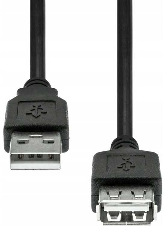 Kabelis USB ProXtend USB-A - USB-A 3 m Juodas (USB2AAF-003)
