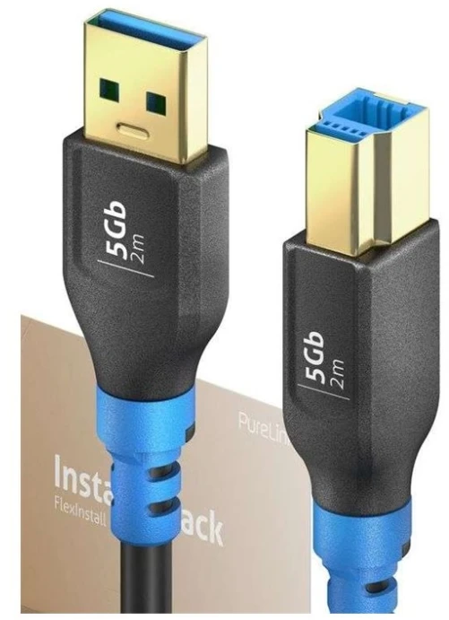 „PureLink FlexInstall“ USB-A–USB-B keitiklio laidas, USB 3.0, 5 Gbps, 2,00 m – diegimo rinkinys, 30 vnt.