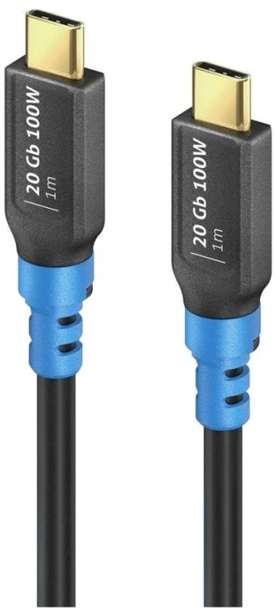 „PureLink FlexInstall“ USB-C–USB-C keitiklis USB4 Gen2x2 20 Gbps 100 W 1,00 m – diegimo rinkinys, 40 vnt.