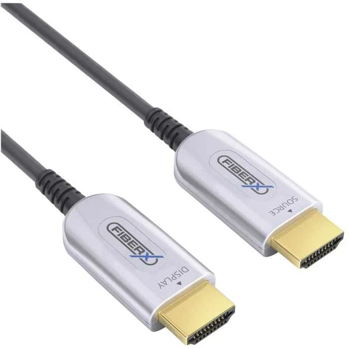 Purelink FiberX HDMI laidas su Source ir Display jungtimis