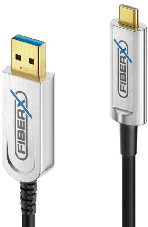 „PureLink FiberX“ serija – USB 3.1 šviesolaidinis kabelis – USB-A USB-C – hibridinis – 10 m