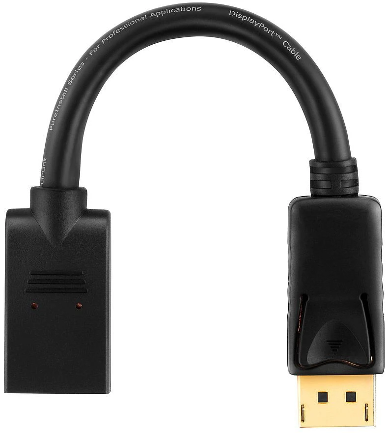 „PureLink PI175“, 0,1 m, „DisplayPort“, „DisplayPort“, Kištukas, Lizdas, Auksinis