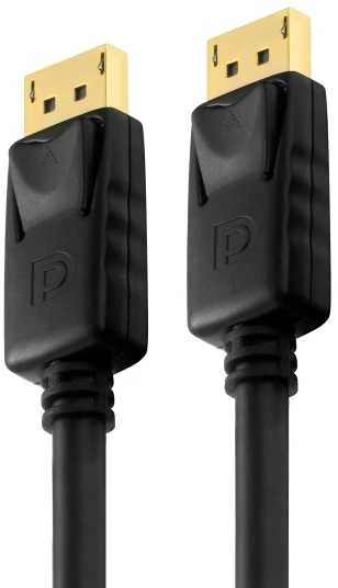 DisplayPort laido jungtys su auksuotais kontaktais