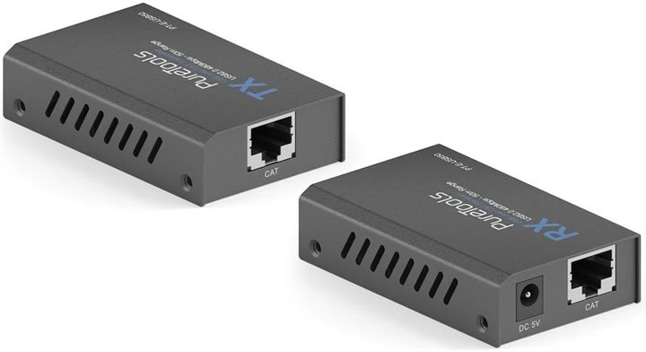 Purelink „PureTools PT-E-USB50“, AV siųstuvas ir imtuvas, 50 m, laidinis, juodas