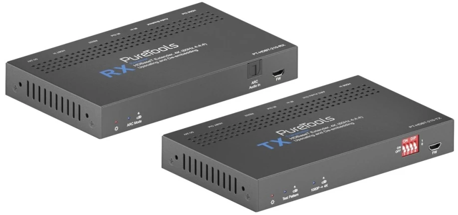 PureTools HDBaseT siųstuvas ir imtuvas korpuso detalės
