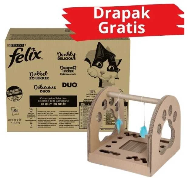 Purina Nestle PURINA FELIX FANTASTIC DUO mišinys 120 x 85 g