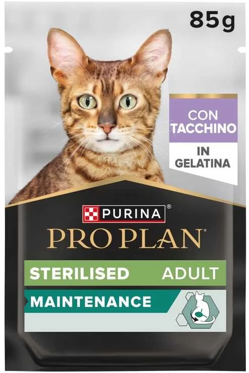 Purina Nestle Purina Pro Plan Sterilised Adult Maintenance kalakutiena in jelly – šlapias kačių maistas – 85g
