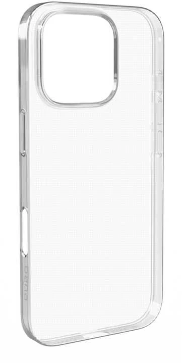 Silikoninis Puro 03 Nude iPhone 16 Plus – skaidrus telefono dėklas