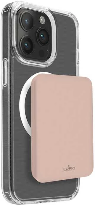 Išorinė baterija Puro Mini Power Mag 4200mAh, rožinė