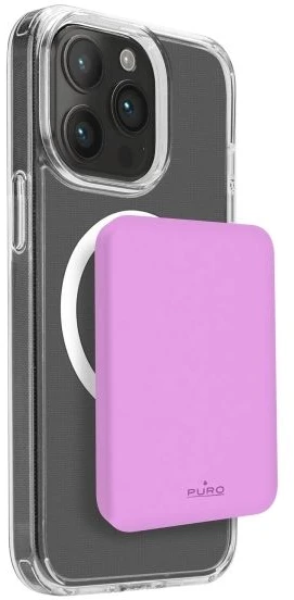 Puro Mini Power Mag 15 W 4200 mAh rožinis - Nešiojamas maitinimo šaltinis