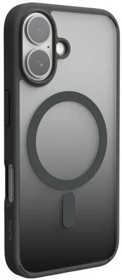 Silikoninis Puro Gradient MagSafe Apple iPhone 16 – dėklas telefonui juodos spalvos
