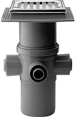 Purus Sieninis dubuo MaxiFlex 110 mm su nerūdijančio plieno grotelėmis, 4 įleidimo angos