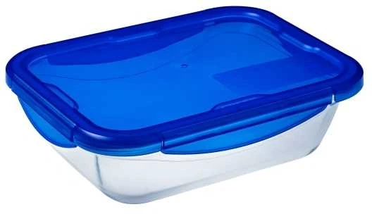 Karščiui atsparus konteineris su dangteliu Cook & Eiti 25,6 x 19,4 cm 1,7 l PYREX
