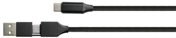 Nezatříděno Kabelis USB PYTHON USB-A - USB-C 1 m Juodas (PY-USB002S)
