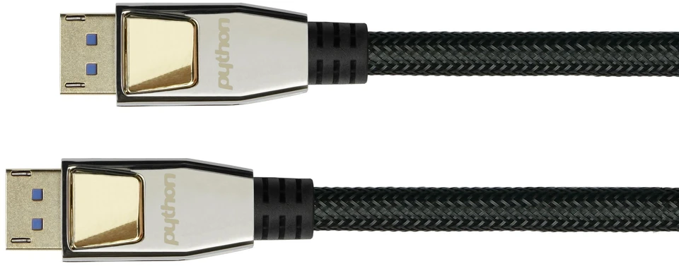 PYTHON Python DisplayPort 2.0 kabelis nailonu pintas juodas 1 m
