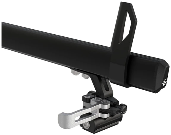 Q-Tech Laststop skirti VIP baro pakabinamoms lentynoms, 2 vnt., juoda