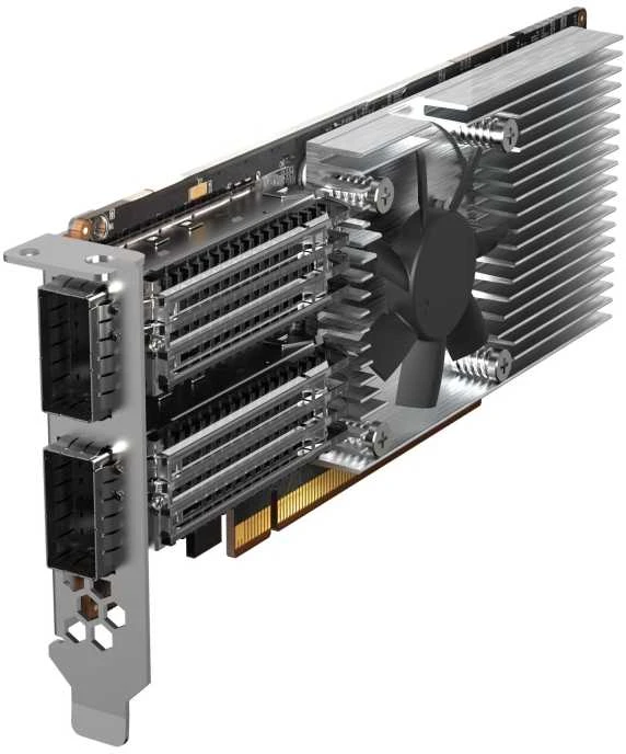 Kontroler Triton QNAP QXG-100G2SF-E810 karta jungiama į tinklą Wewnętrzny Włókno 100000 Mbit/s
