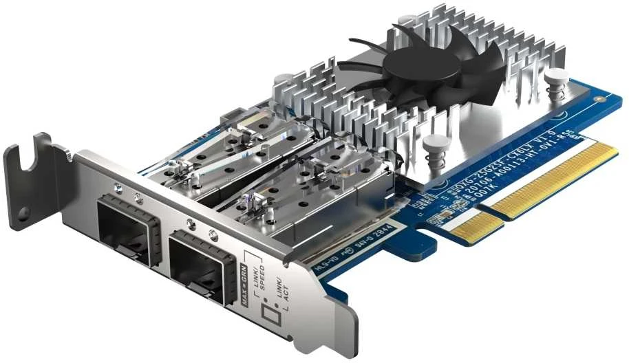 Port QNAP QXG-25G2SF-CX6 dviejų prievadų SFP28 25GB