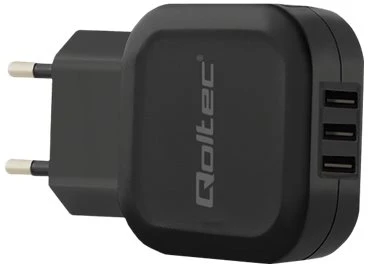 QOLTEC 50191 kintamosios srovės adapteris 17W 5V 3.4A 3xUSB