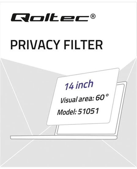 „Qoltec“ privatizavimo filtras Rodo | 14 '' | 16: 9