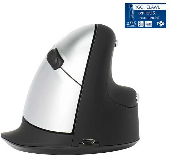R-Go Tools HE Mouse Vertikali Ergonomiška pelė, dešinei rankai, belaidė