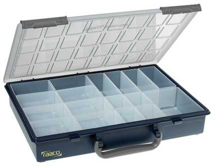 „raaco“ rūšiavimo dėžė 55 4x8-17 - polipropilenas (PP) - Mėlyna - 338 mm - 261 mm - 57 mm - 850 g