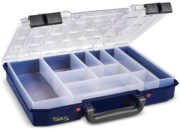 raaco CarryLite 55 4x8-10 - Mėlyna - Polikarbonatas (PC) - Polipropilenas (PP) - 337 mm - 278 mm - 57 mm - 924 g