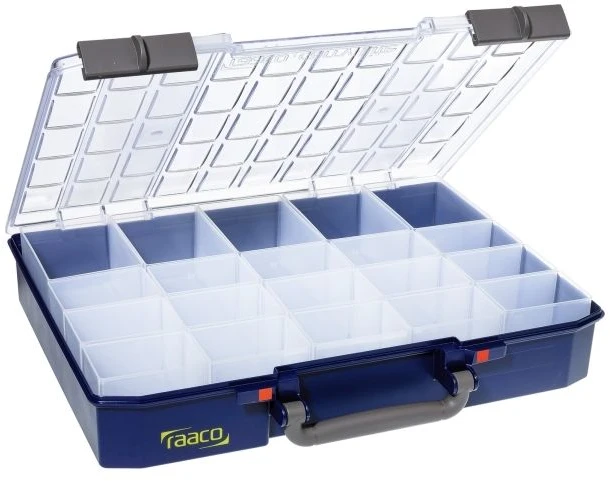 raaco CarryLite 80 5x10-20 rūšiuojamoji dėžutė su 20 skyrelių