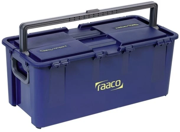 „raaco Compact 50“, įrankių dėžė, polipropilenas, mėlyna, 50 kg, vyris, 621 mm