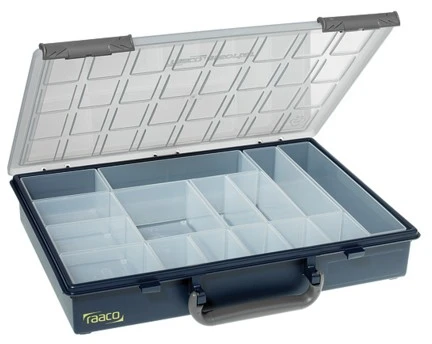„raaco“ rūšiavimo rinkinys 55 4x8-15, polipropilenas (PP), mėlynas, 338 mm, 261 mm, 57 mm, 860 g