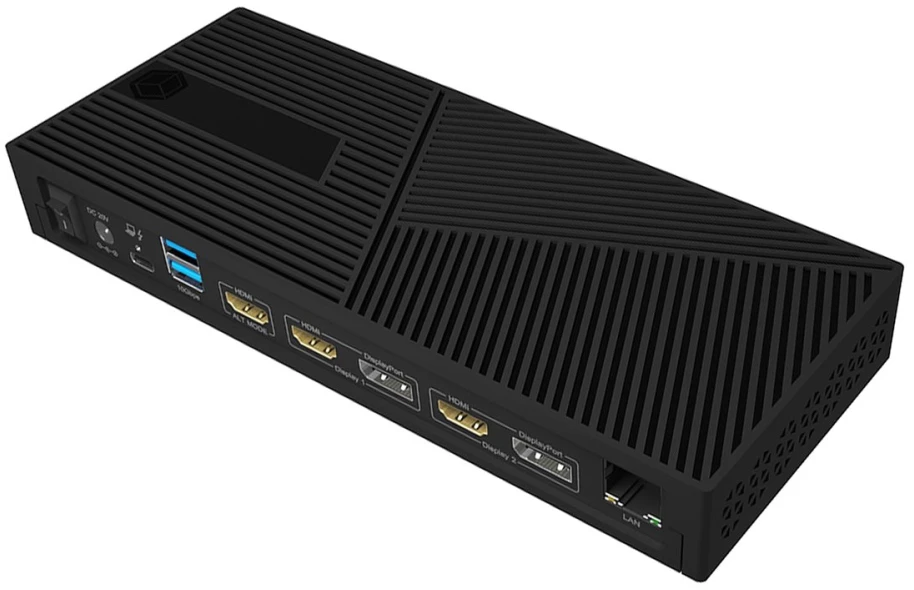 RaidSonic ICY BOX IB-DK2246AC kelių prijungimo stotelė nešiojamiesiems kompiuteriams ir asmeniniams kompiuteriams