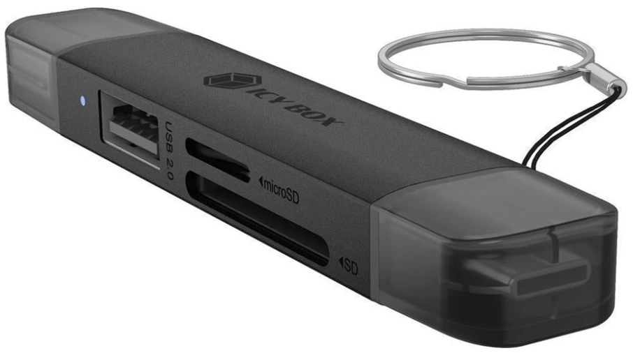 ICY BOX IB-CR203-CU3 3 viename USB 3.2 Gen 1 kortelių skaitytuvas