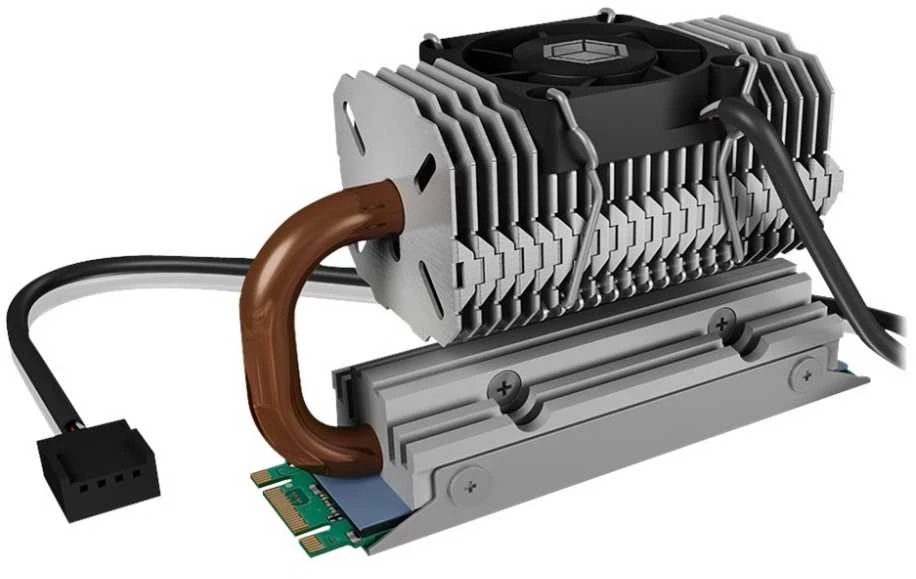 Icy Box M.2 SSD aušintuvas su variniu vamzdeliu