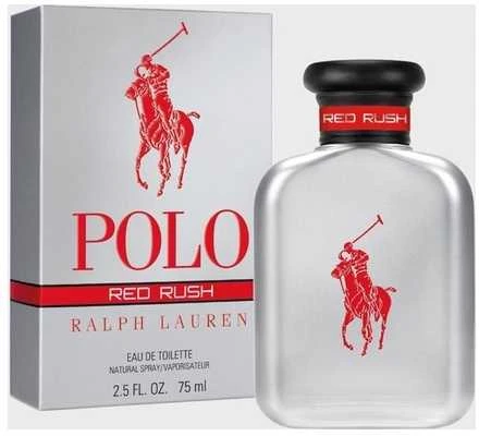 Ralph Lauren Polo Raudona Rush EDT tualetinis vanduo vyrams, 75 ml