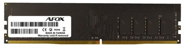 AFOX DDR4 8GB atminties modulis su juoda plokšte