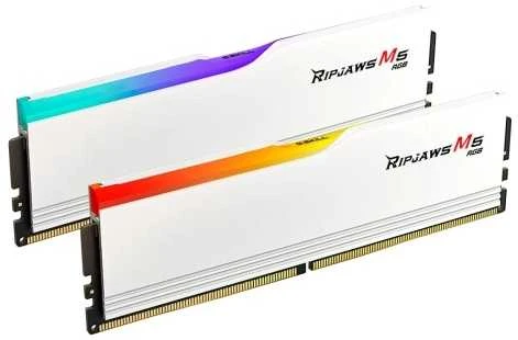 RAM Atmintis G.Skill Ripjaws M5 RGB, DDR5, 32 GB, 6000MHz, CL28 (F5-6000J2836G16GX2-RM5RW)