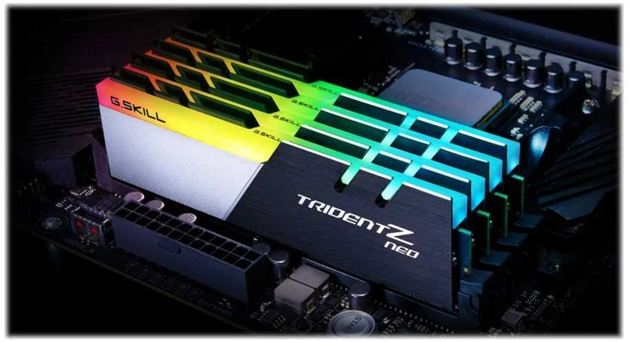 RAM G.SKILL F4-3000C16Q-32GTZN G.Skill Trident Z Neo (skirta AMD) DDR4 32GB (4x8GB) 3000MHz CL16 1.35V XMP 2.0