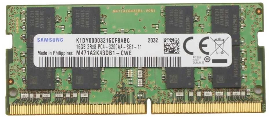 Samsung SODIMM 16GB DDR4 RAM atminties modulis