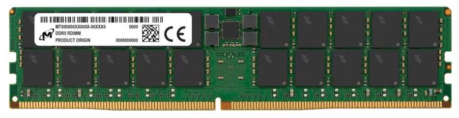 Micron DDR5 RDIMM atminties modulis, viršutinė pusė