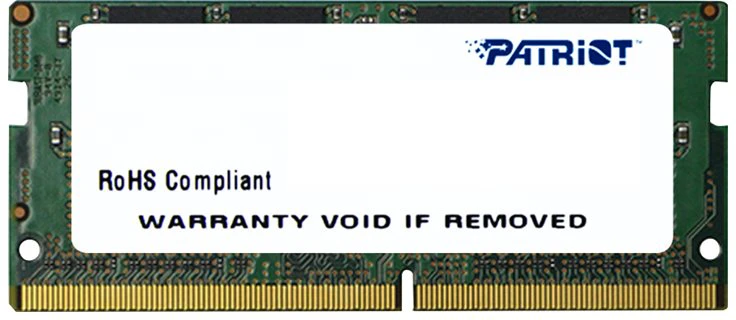 Nešiojamo kompiuterio atmintis PATRIOT Signature Series 8GB DDR4 1x8GB 3200MHz SODIMM Single