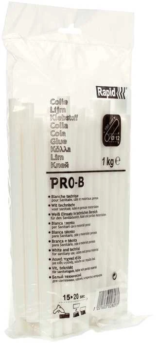 Klijų strypeliai Rapid PRO-B; 12x190 mm; 1kg; baltos spalvos