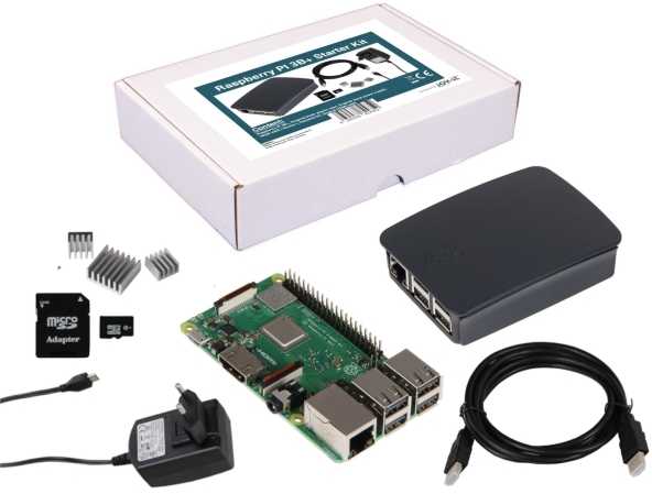 RASPBERRY PI3B+ PILNAS RINKINYS SU KORPUSU